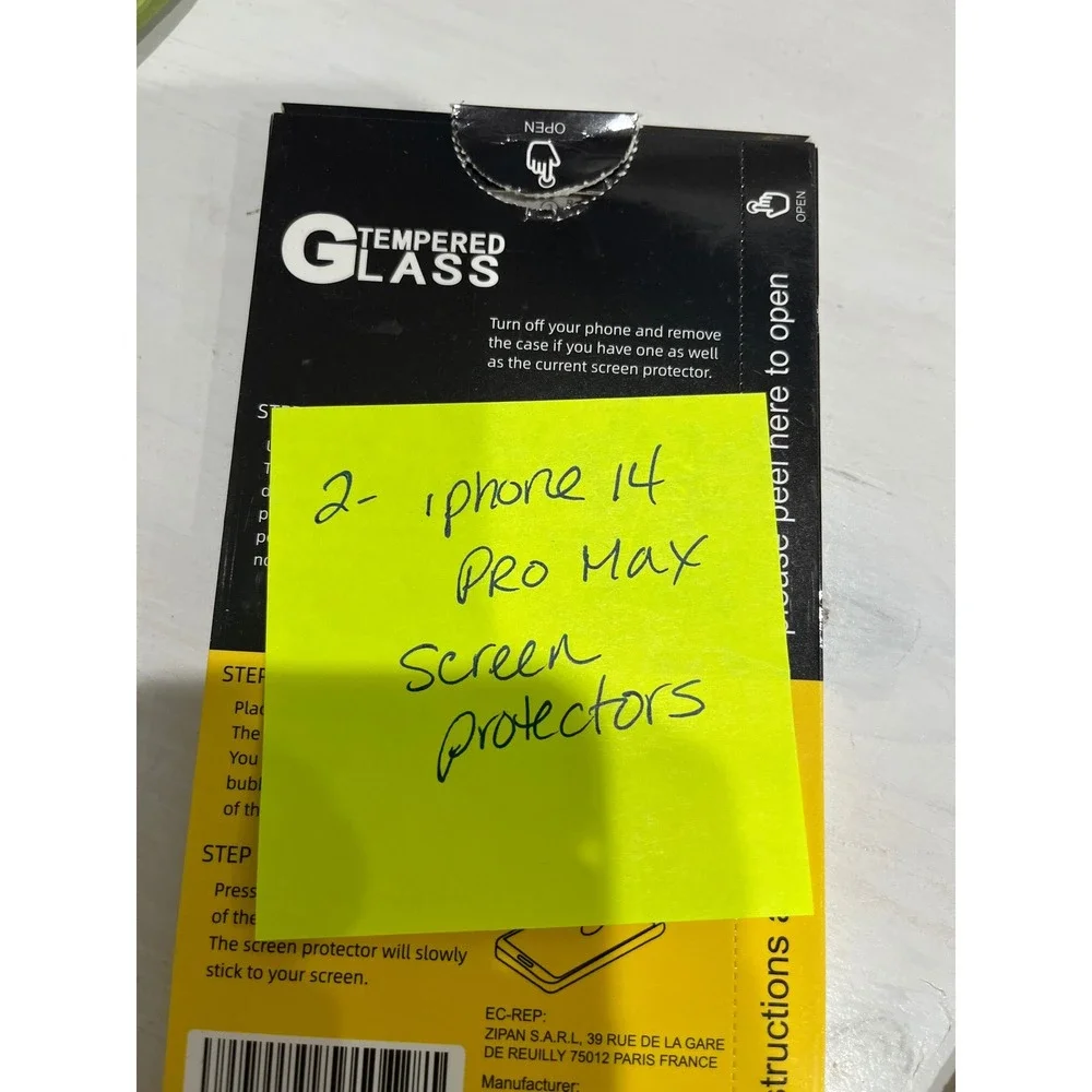 iPhone 14 Pro Max Tempered Glass Screen‎ Protector AntiFingerprint 2 in pack
